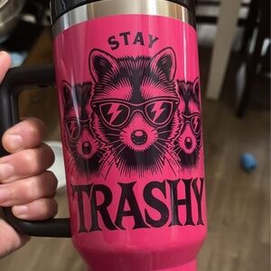 40oz racoon tumbler